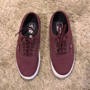 Burgundy vans